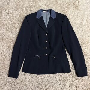 Women’s Size 10R Navy Pikeur Skarlett Horseback Riding Show Coat. Good Cond.